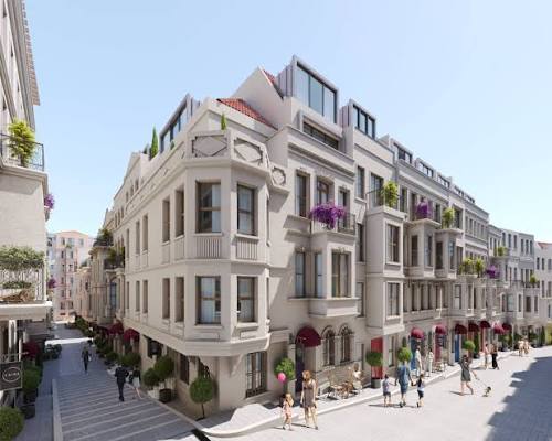 Taksim 360 C Blok Doğal Taş Avlu ve Çatı Döşeme İmalatları
